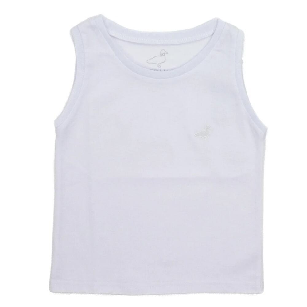 NWT Properly Tied Girl's White LD Poppy Tank Top Size 2T